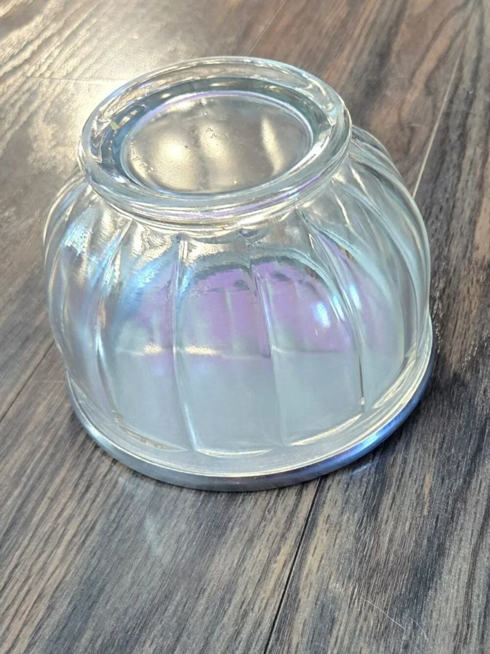 Vintage (30s-50s) BLOOMFIELD Glass Paneled Flip Top Sugar Bowl